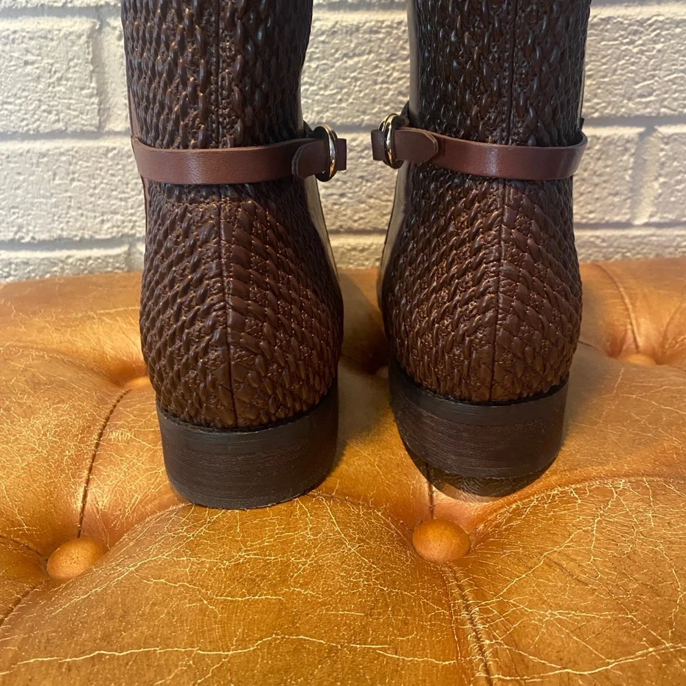 Cole Haan Brown Riding Boot 8M - Picture 3 of 6